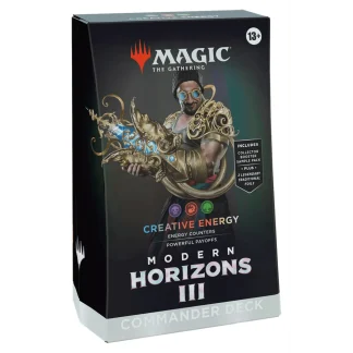 Commander Modern Horizons 3 - Creative Energy, Satya Aetherflux Genius (Blue/Red/White) ENG