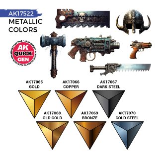 Quick Gen Set - Metallics - Set da 6 Colori